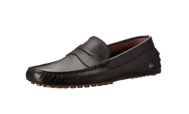 lacoste mens shoes slip on leather 